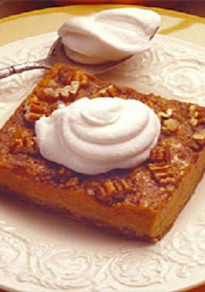 A picture of Pumpkin-Pecan Squares.