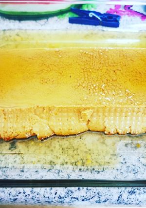 Una foto de Flan de manjar