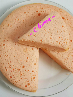 Foto resep Chiffon Strawberry Rice Cooker Cake