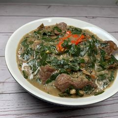 A picture of Moringa soup.