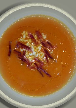 Una foto de Puré de zanahorias