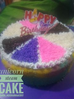 Foto resep Unicorn steam cake