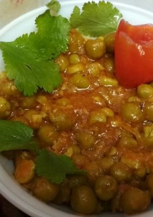 A picture of Masala Matar.
