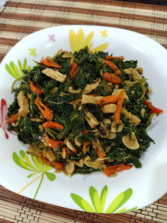 Foto resep Oseng Daun Pepaya, Rebon, dan Tempe