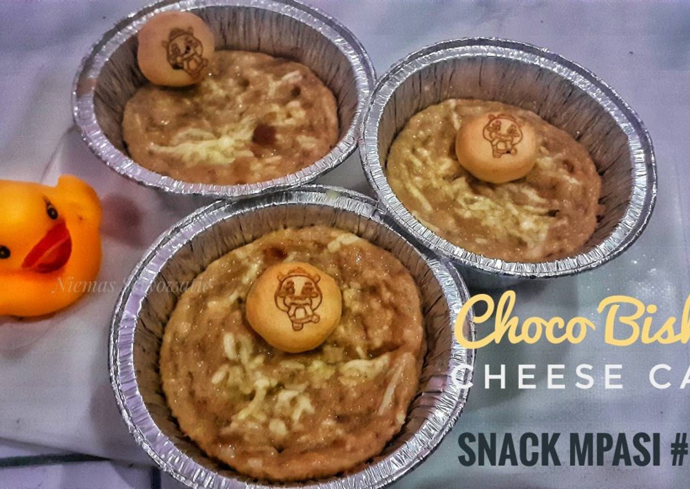 SNACK MPASI #14M+ : Choco Biskuit Cheese Cake (Kukus) BB Booster