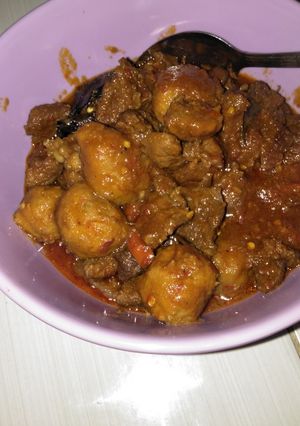 Foto resep Krengsengan Bakso Dan Daging Sapi