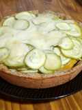 Tarta de zucchini y calabaza con harina de garbanzo y trigo sarraceno