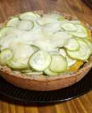 Tarta de zucchini y calabaza con harina de garbanzo y trigo sarraceno