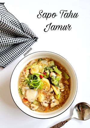 Foto resep Sapo Tahu Jamur