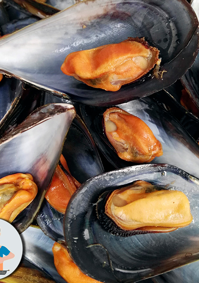 Una foto de Mejillones al vapor