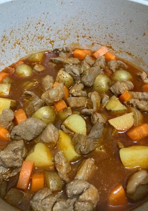 A picture of IBS friendly Pork Menudo.