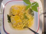 Pozole de Elote con Pike