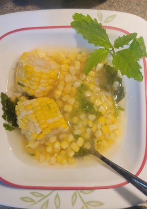 Una foto de Pozole de Elote con Pike