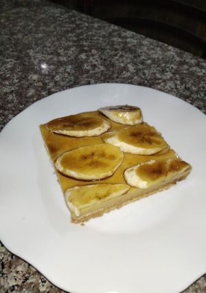صورة لوصفة تحلية باردة بالموز والكراميل 🍌🍮
