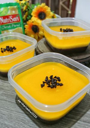 Foto resep 65. Puding Lapis Nutrisari Jeruk Peras