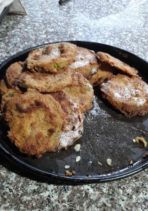 Una foto de Milanesa de zapallitos verdes