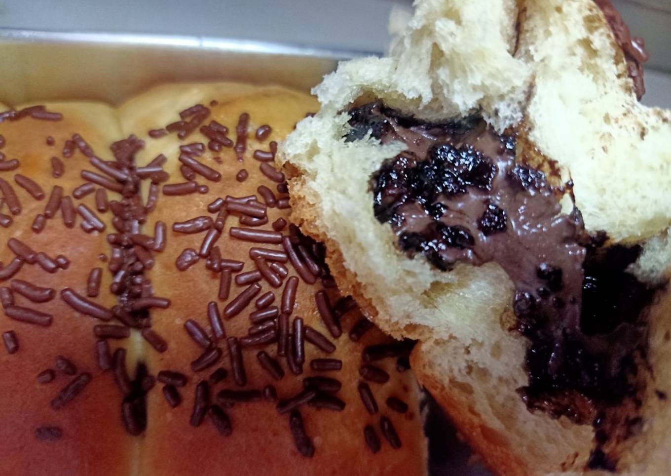 Roti sobek coklat