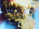 Alfajores de banana y avena free gluten