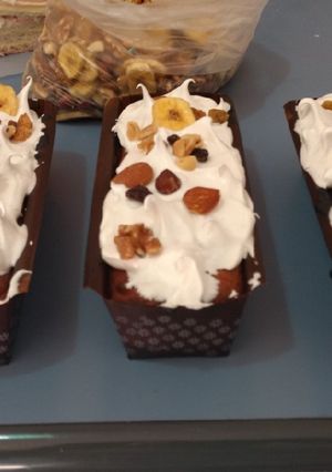 Una foto de Budín con mix de frutos secos