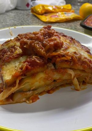 Una foto de Lasagna de berenjenas