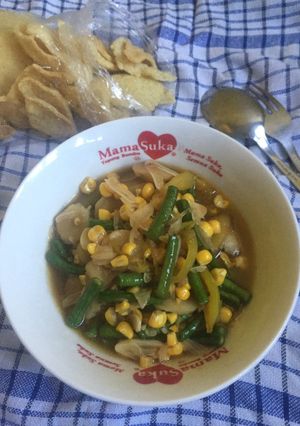 Foto resep Tumis Jagung Bakso Kacang Panjang