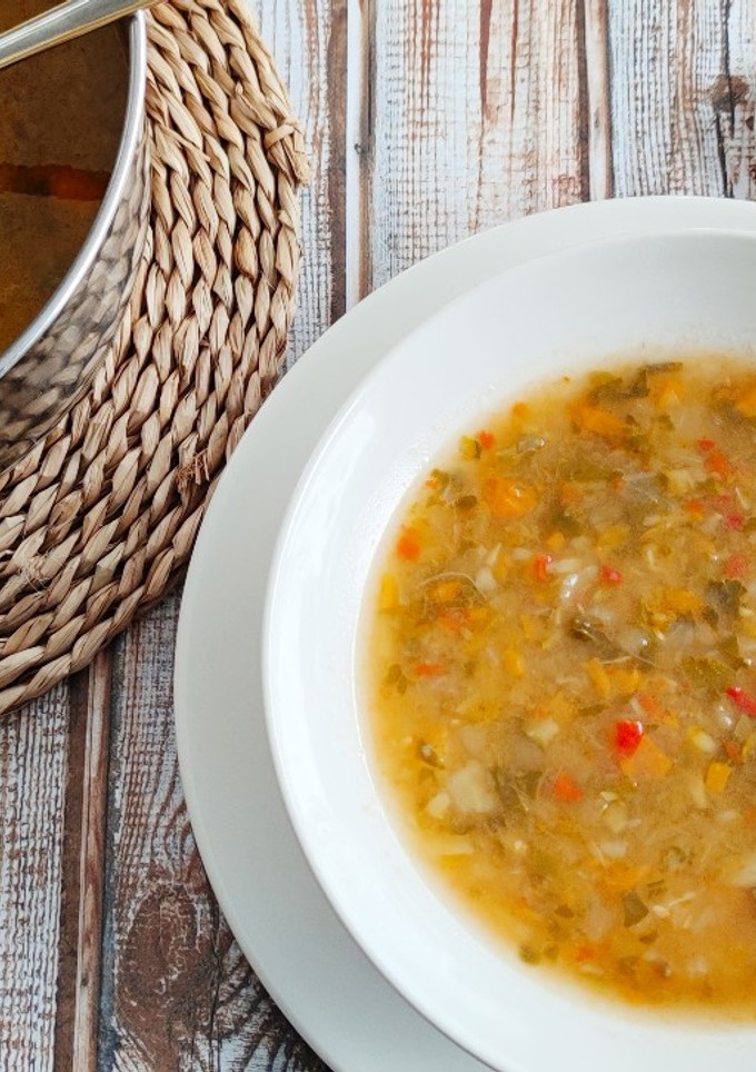 Una foto de Sopa juliana de verduras
