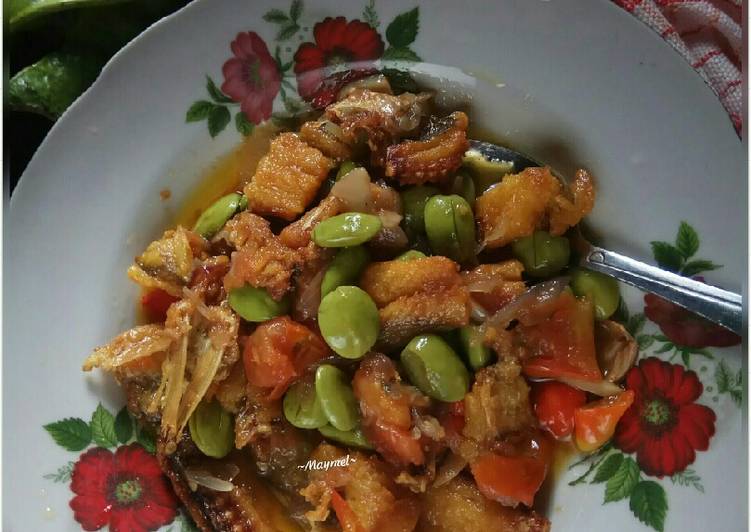 Bumbu Ikan asin gabus kering tumis pete | Cara Buat Ikan asin gabus kering tumis pete Yang Lezat Sekali