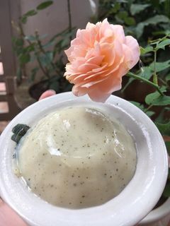 Hình của món Đậu hũ mix chùm ngây.