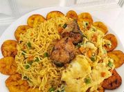A picture of indomie with fish