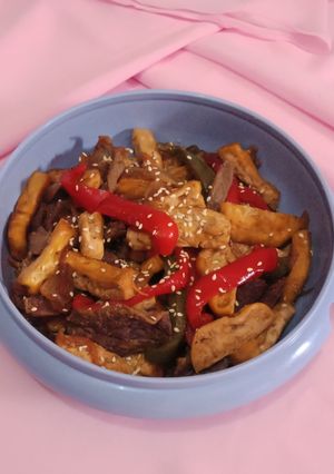 Foto resep Beef Teriyaki With Tofu Ala Aku