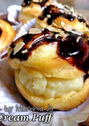 Foto resep Boston Cream Puff (soes dengan ganache)