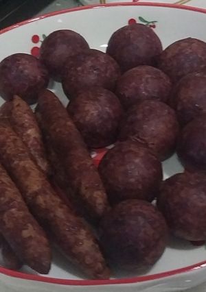 Foto resep Bola2 Ubi Ungu keju#KreasiKami_Tepung Tapioka Cap Pak Tani Gunung