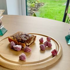 A picture of Small Batch Almond Marble Cake (gf, dfo).