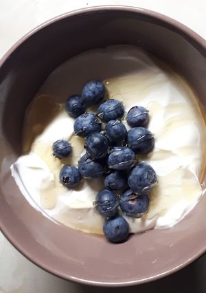 Mézes- áfonyás görögjoghurt recept fotója