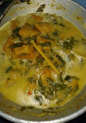 Foto resep Labu santan daun melinjo
