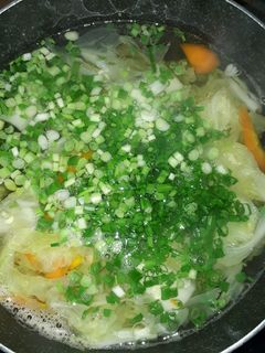Hình của món Canh Tôm Khô Cải Thảo.