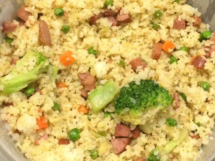 Recipe Sausage fried rice with vegetables the Perfect You can take Joss in your mouth