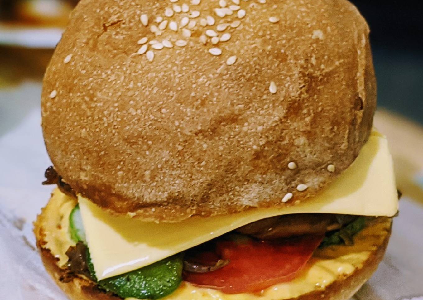 Honey soya grilled chicken burger