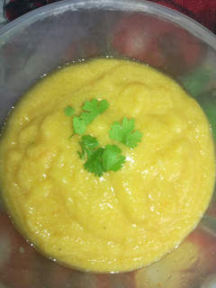 Una foto de Crema de apio y zanahoria