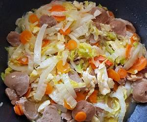 Ini Caranya Orak arik sawi putih Gurih Mantul