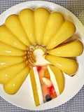 Mango mix fruit pudding