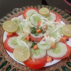 Cucumber salad A picture of Cucumber salad.