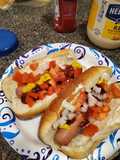 Perros calientes (hot dogs)