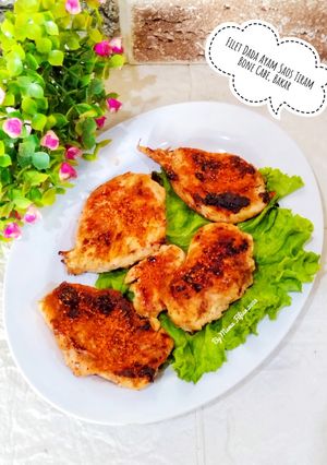 Foto resep Filet Dada Ayam Saus Tiram Bone Cabe, Bakar