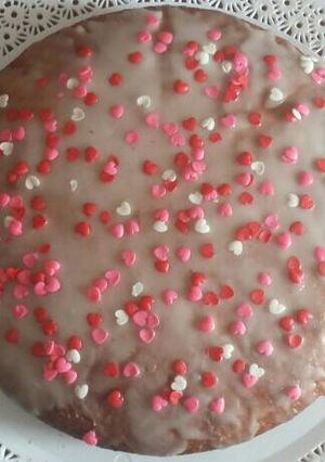 Una foto de Torta de coco y limón