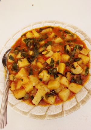 A picture of Yam porridge.