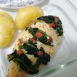 Pechuga rellena a la salsa de roquefort