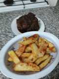 Papas rústicas con pimentón ahumado y carré