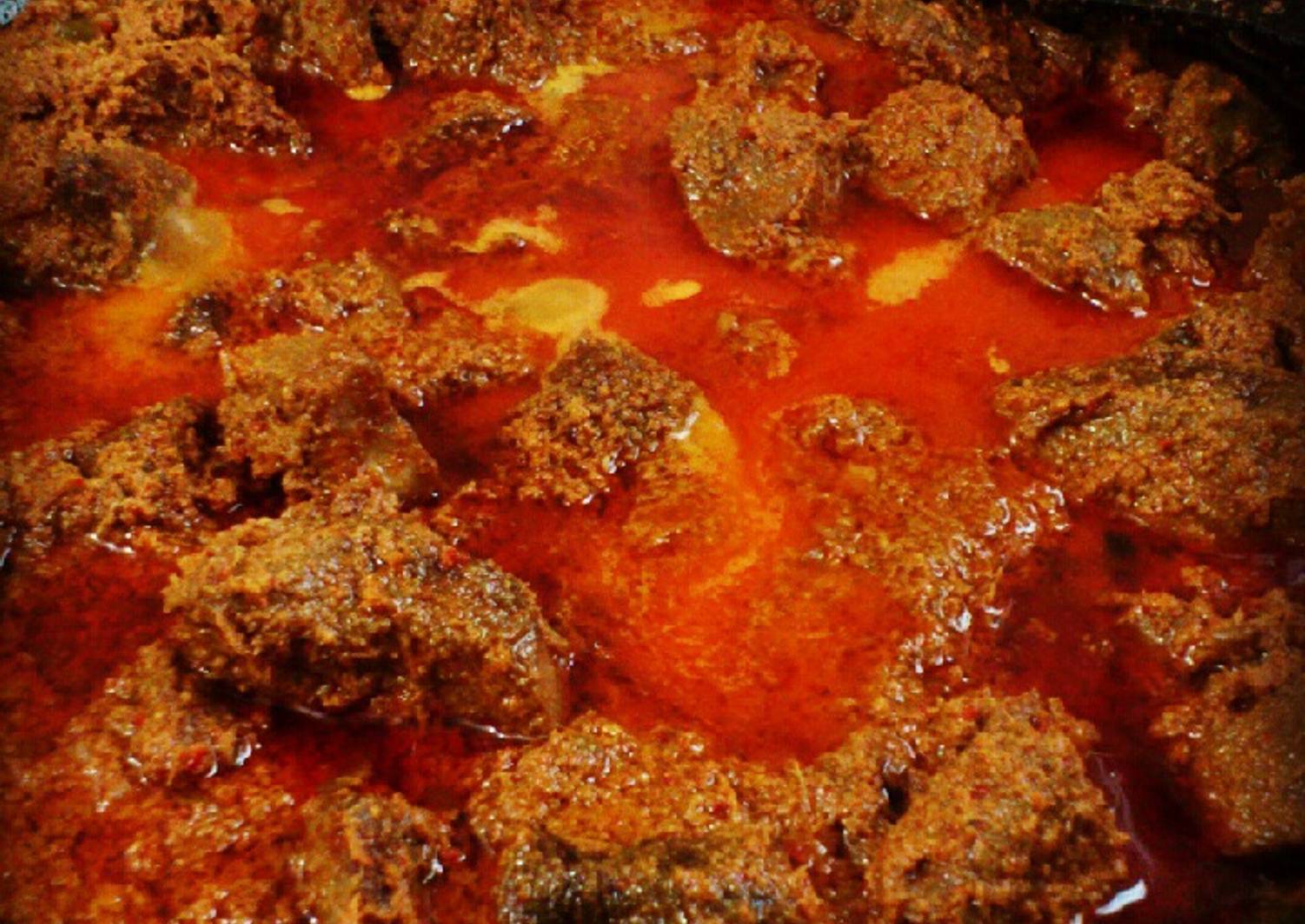 Rendang Daging Hitam Pedas & Pekat