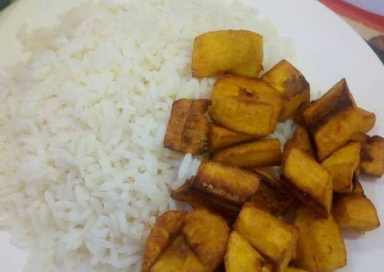 awesome Buttered rice and fried dodo Recipe | what is used to make Buttered rice and fried dodo Any-night-of-the-week